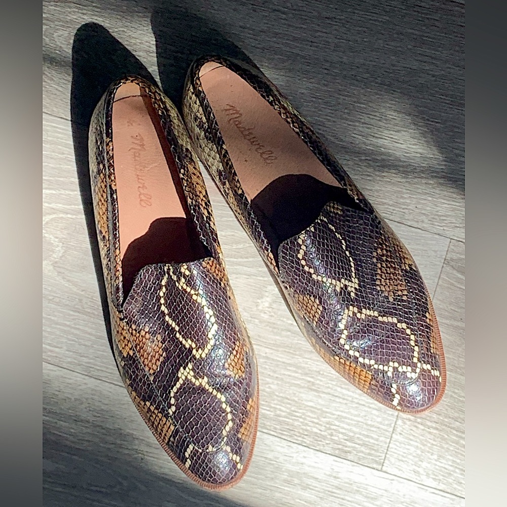 Madewell - Frances loafer in snakeskin 9.5